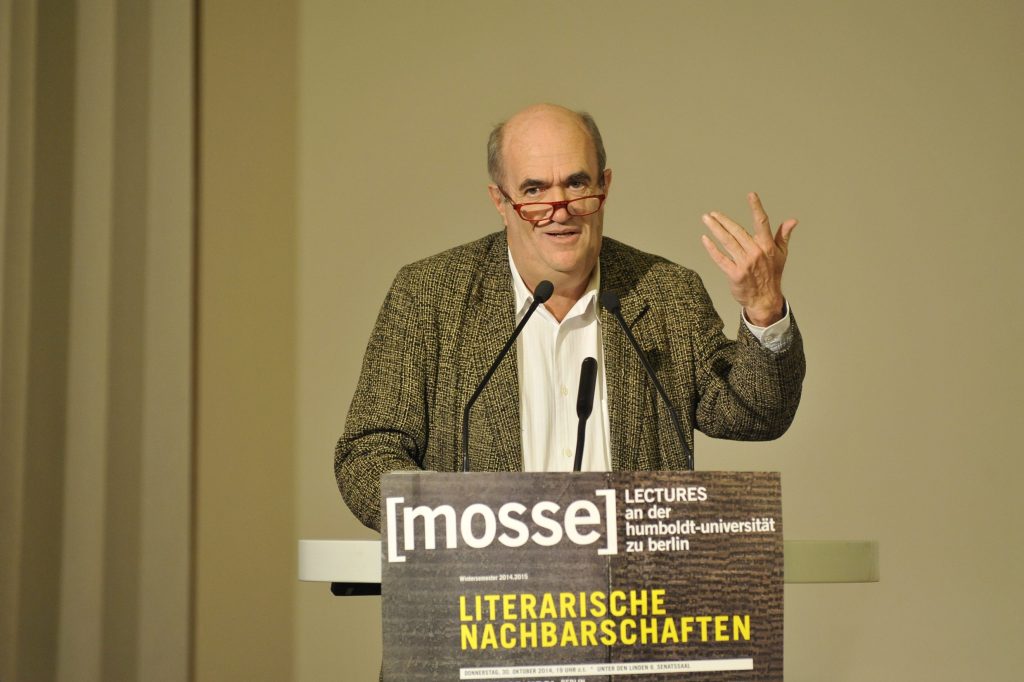 Toibin lectures from the podium
