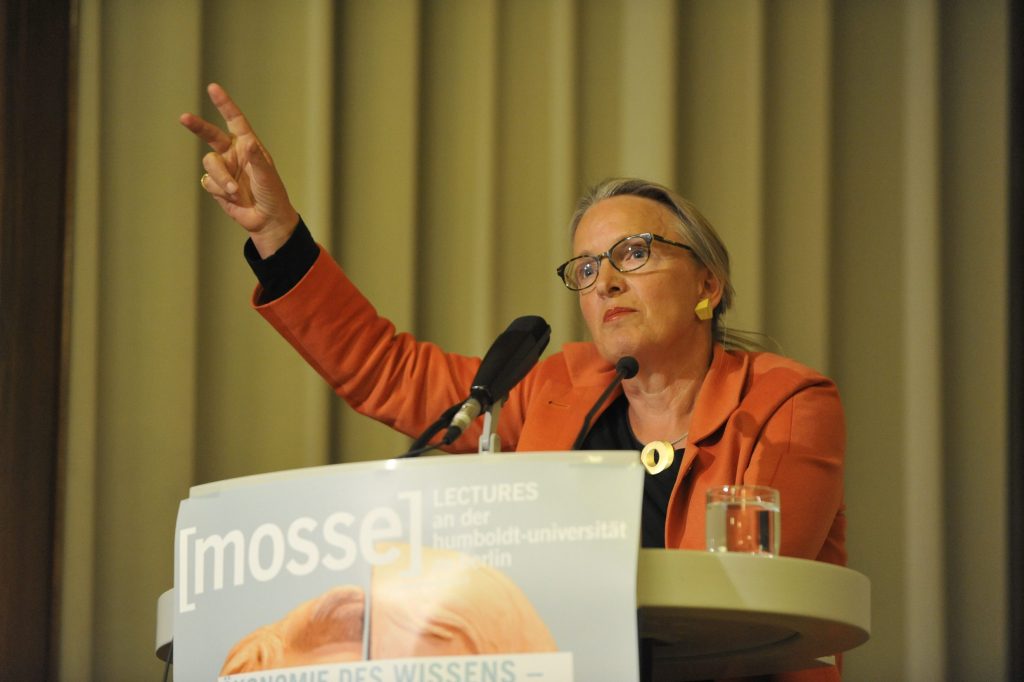 Frevert speaks from the podium