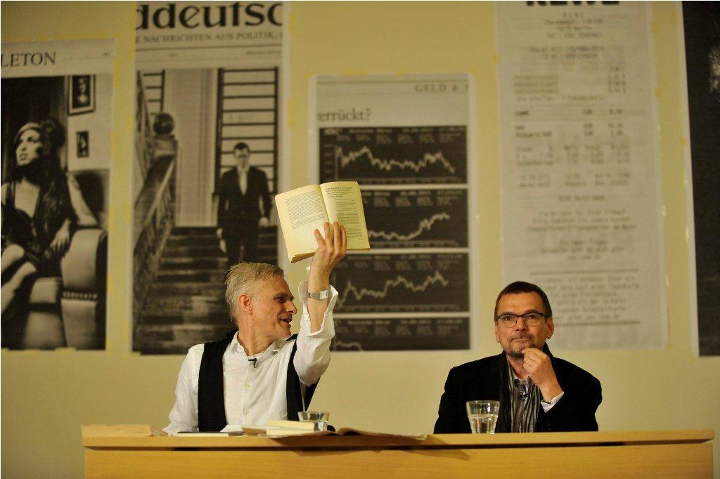 Goetz and Diederichsen during their performance