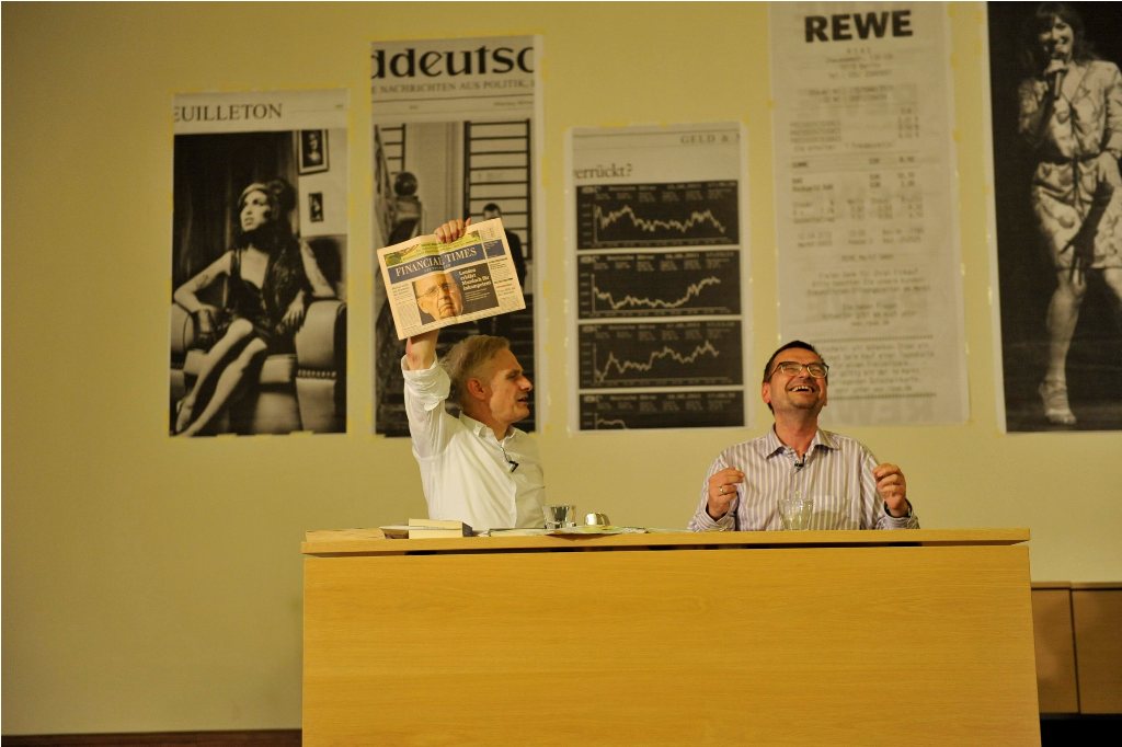 Goetz and Diederichsen during their performance