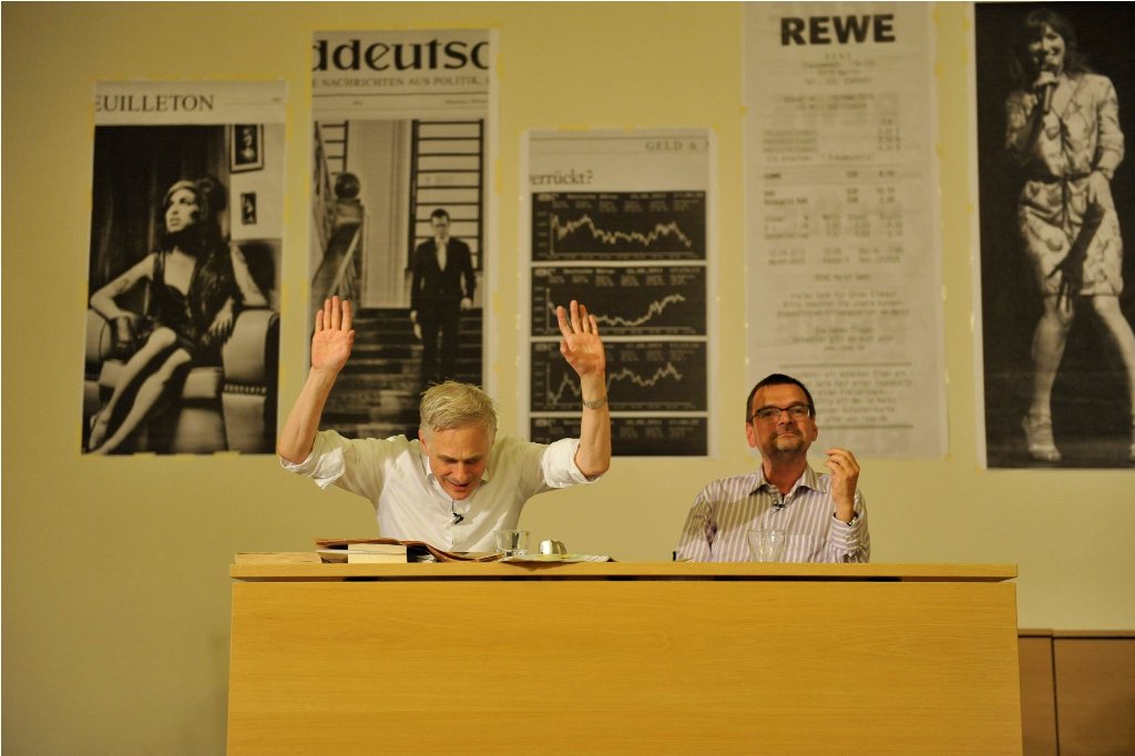Goetz and Diederichsen during their performance