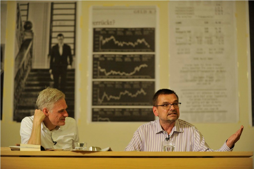 Goetz and Diederichsen during their performance