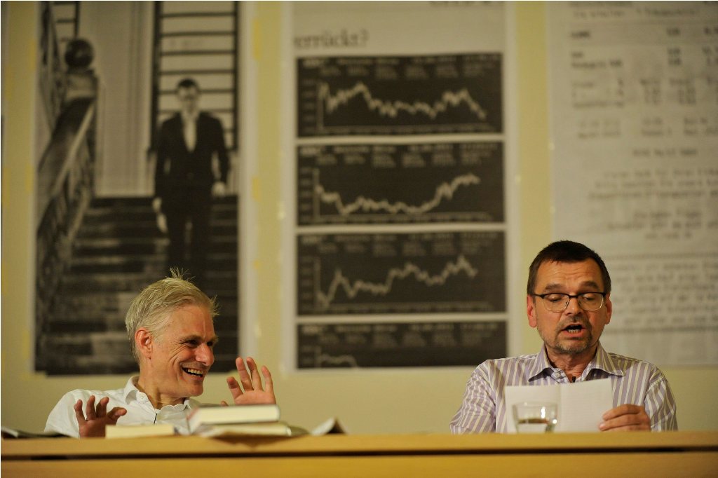 Goetz and Diederichsen during their performance