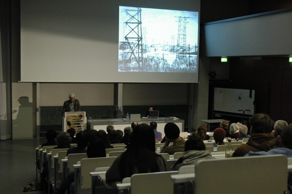 the audience listens