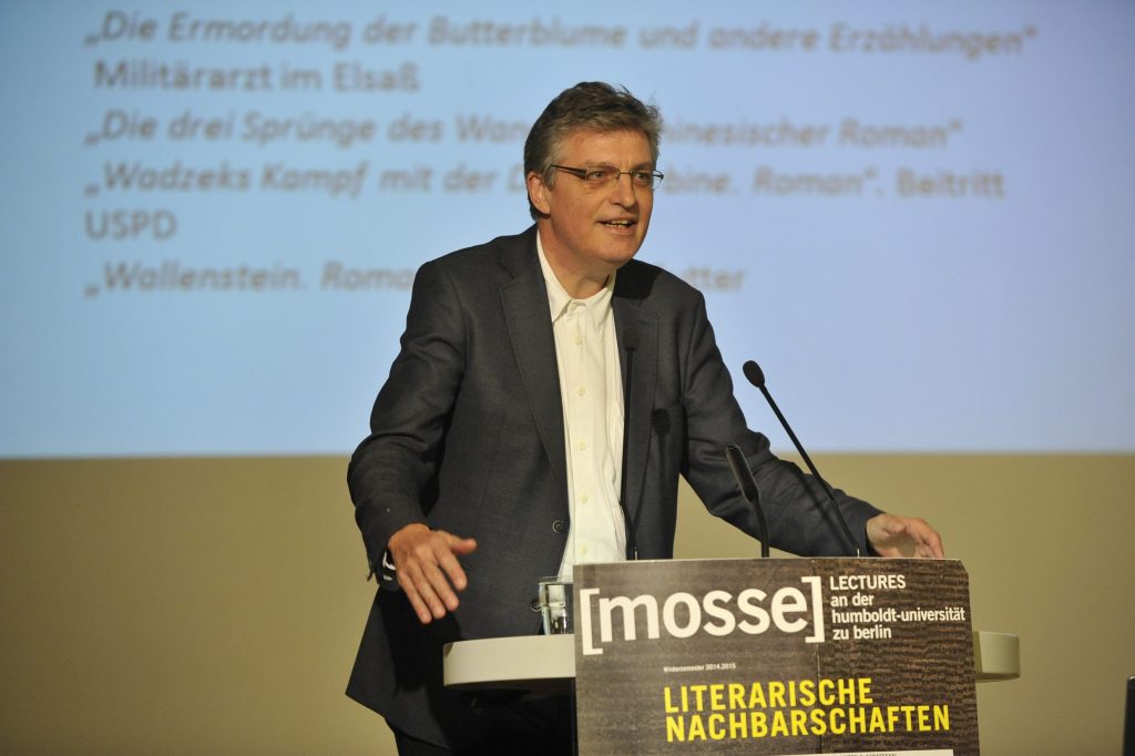 Lothar Müller delivers opening remarks