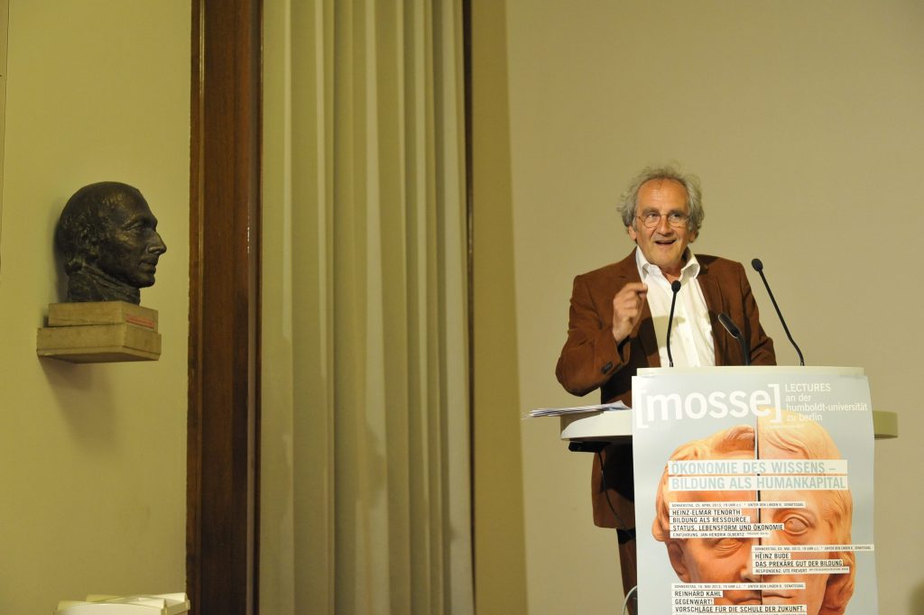Kahl lectures from the podium