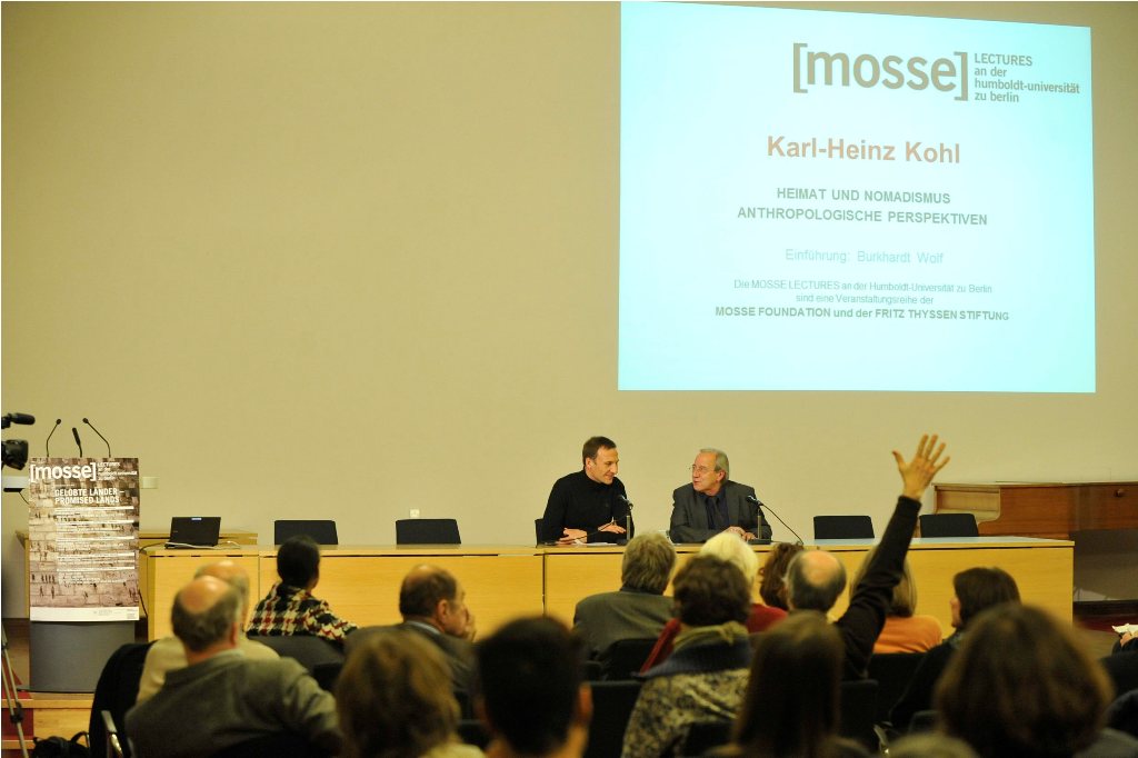 the audience watches