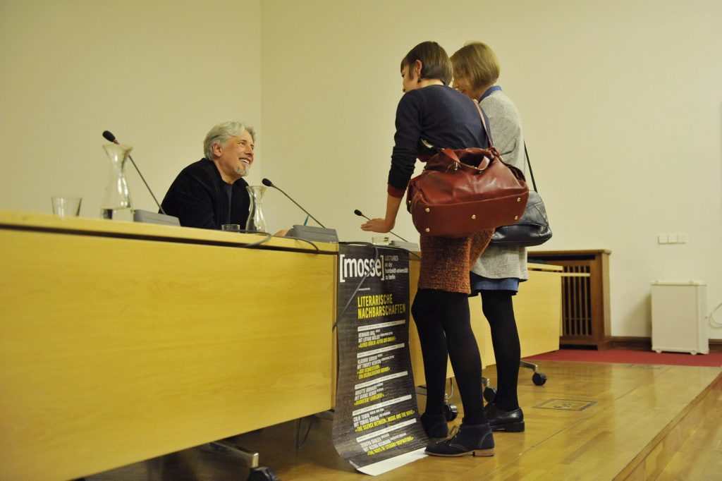 Sorokin speaks to audience members