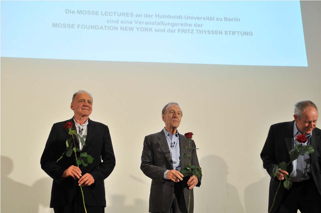Abbado, Ganz, and Eckhardt on stage