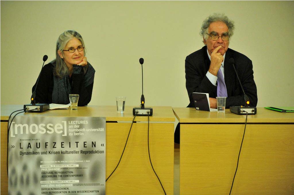 Ginzburg and Daston listen to a question from the audience