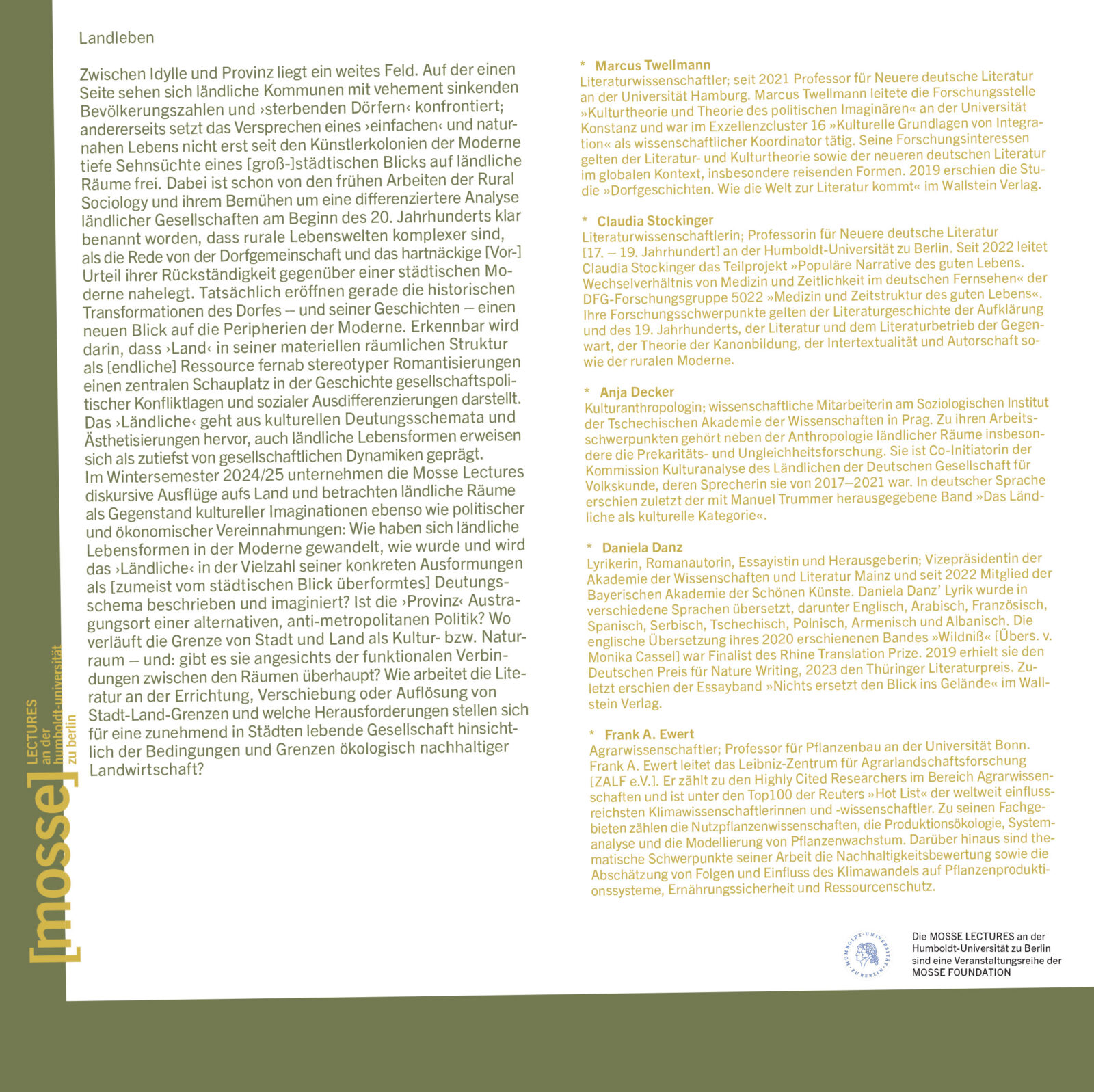 Landleben Flyer