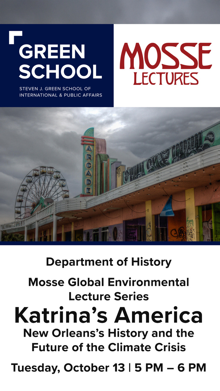 2026: Andy Horowitz, "Katrina's America: New Orleans's History and the Future of the Climate Crisis"